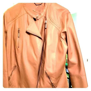 Jou Jou‎ Brand Ladies pleather Style Zip-up Jacket Size 1X